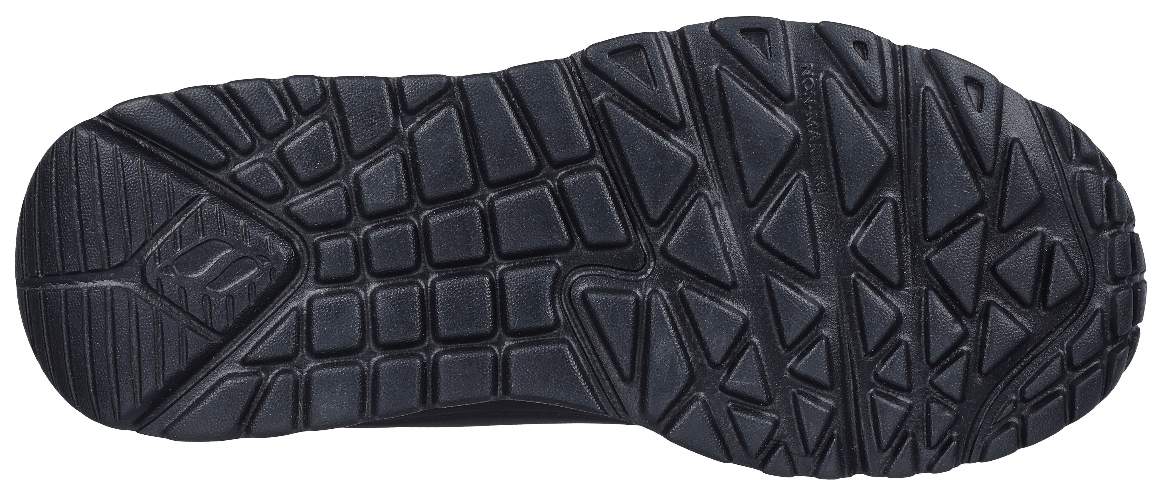 Skechers JGoldcrown: Uno Lite - Spread the Love Sneaker, Chunky Sneaker, Pleatausneaker, Retro Sneaker mit allover Print