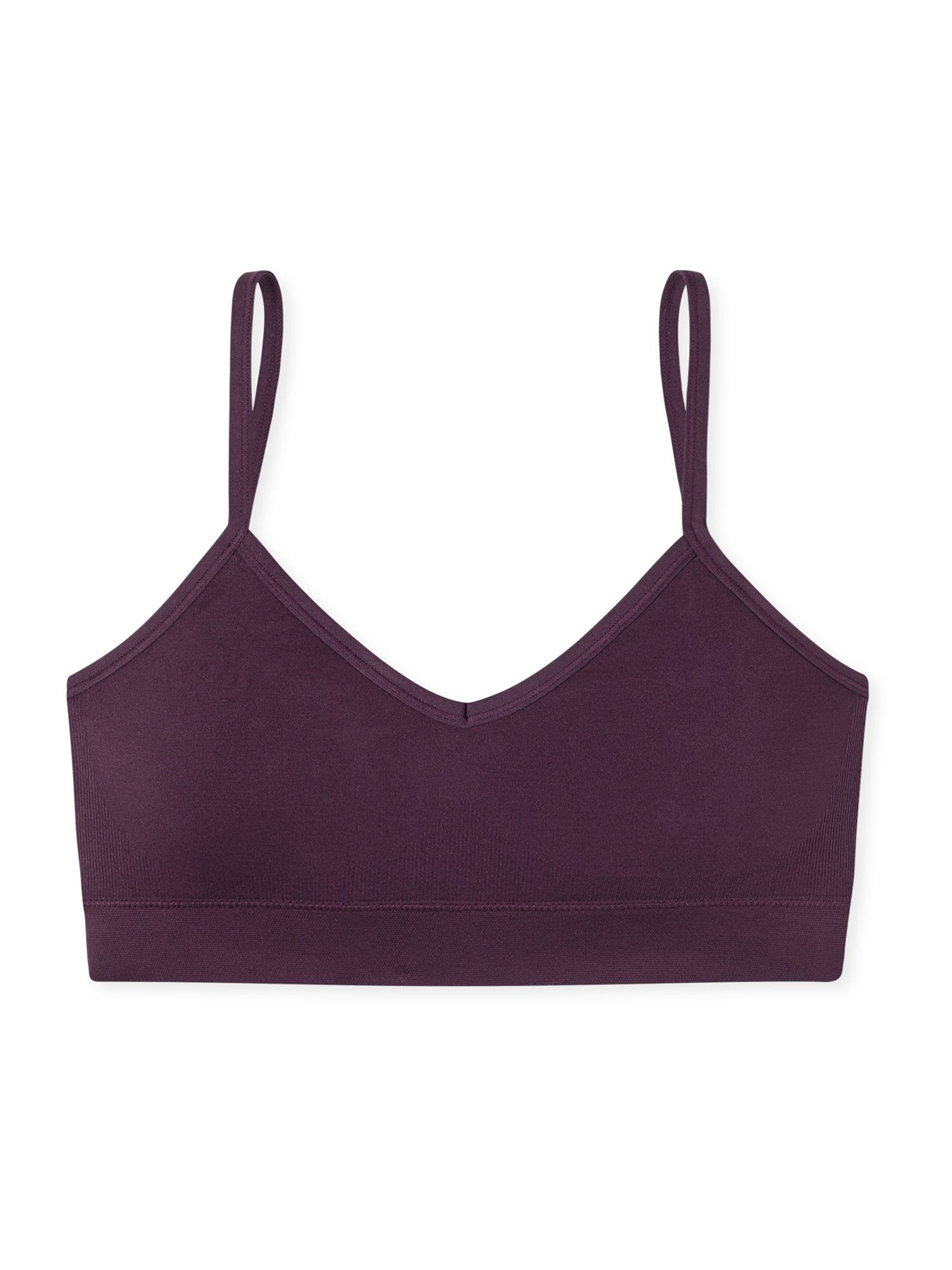 Schiesser Bustier Seamless Matt pflaume