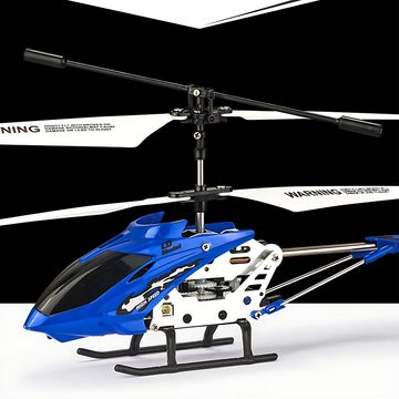 Kpaloft RC-Helikopter Hubschrauber, 3.5-Kanal, RTF, mit LED-Licht, Höhe-Halten, Blau, für Jungen, Erwachsene