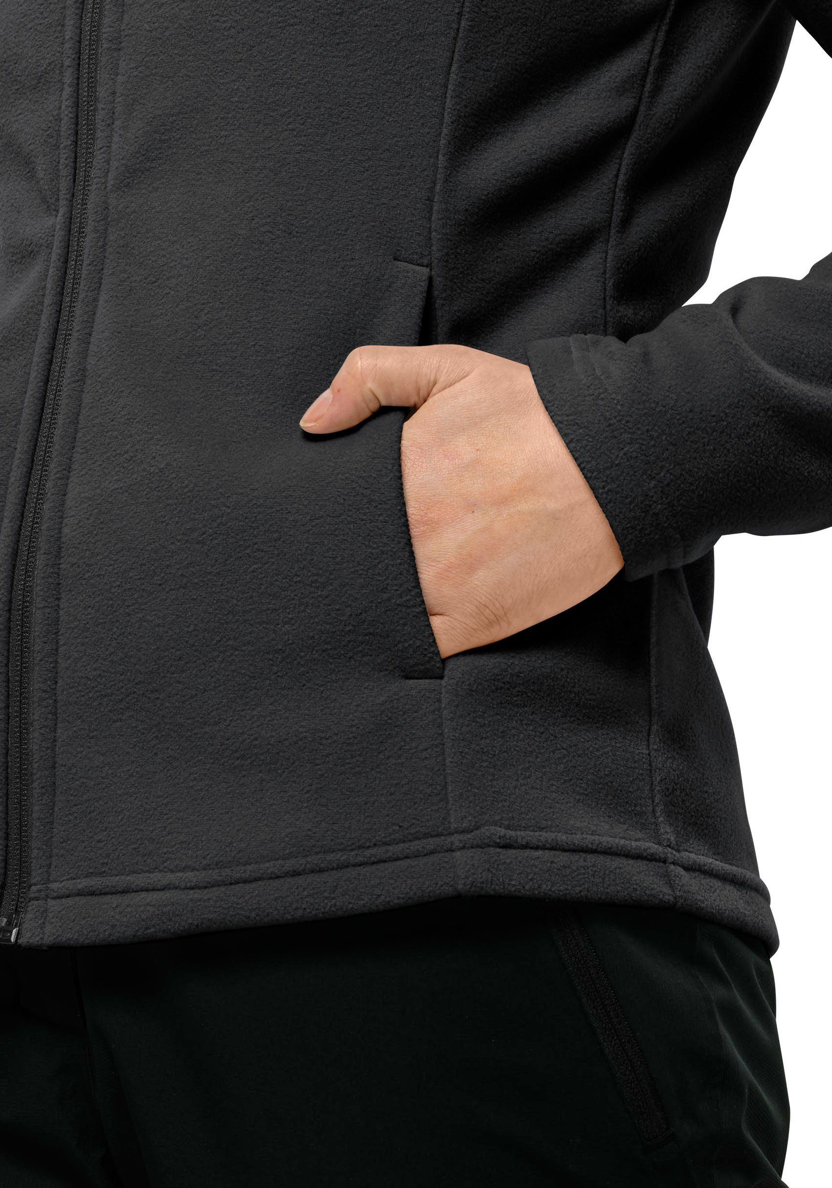 Jack Wolfskin Fleecejacke TAUNUS leichter, dehnbarer Midlayer, atmungsaktiver Tragekomfort