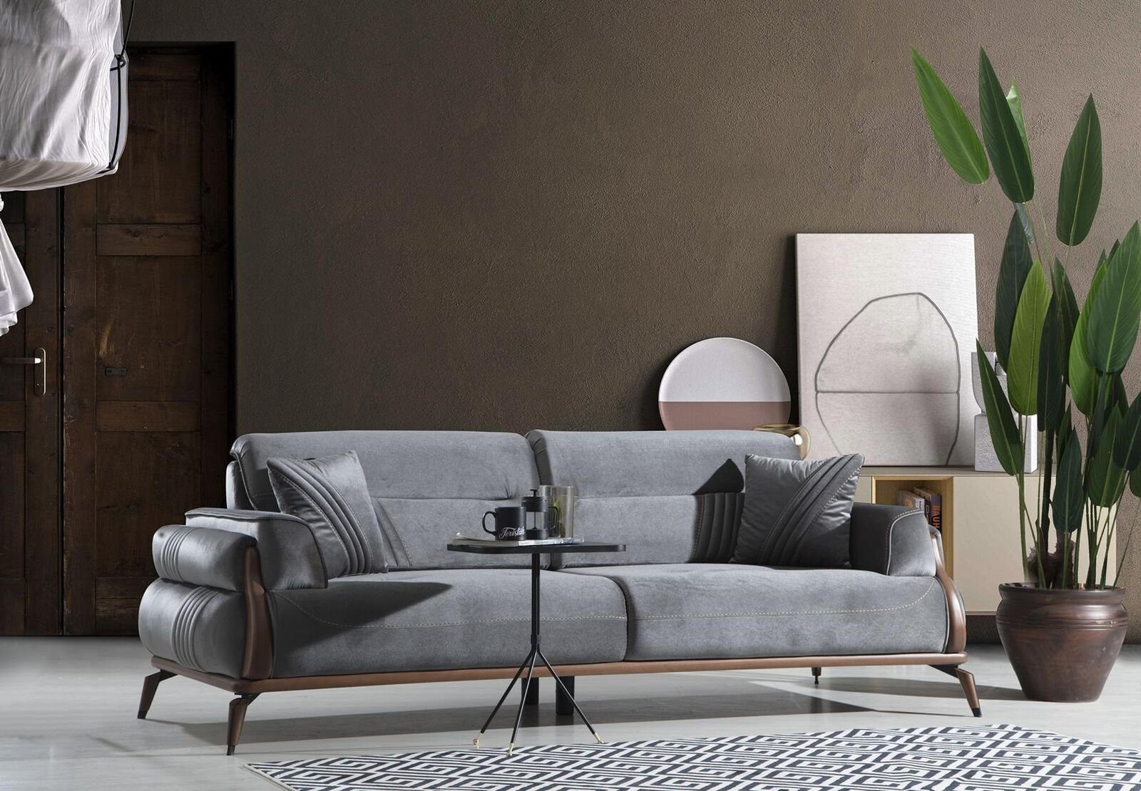 JVmoebel Sofa Sofa Dreisitzer Wohnzimmer Luxus Polstersofas Designer Couch Neu, 1 Teile, Made in Europa
