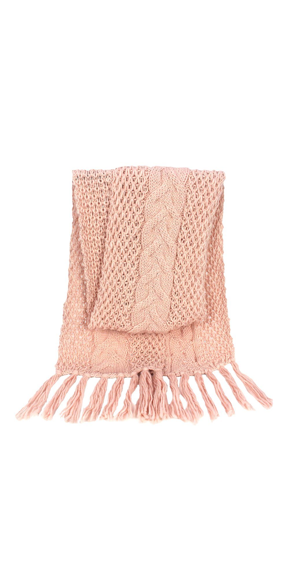 ZEBRO Strickschal Strickschal ANIA, gute Wollmischung rosa