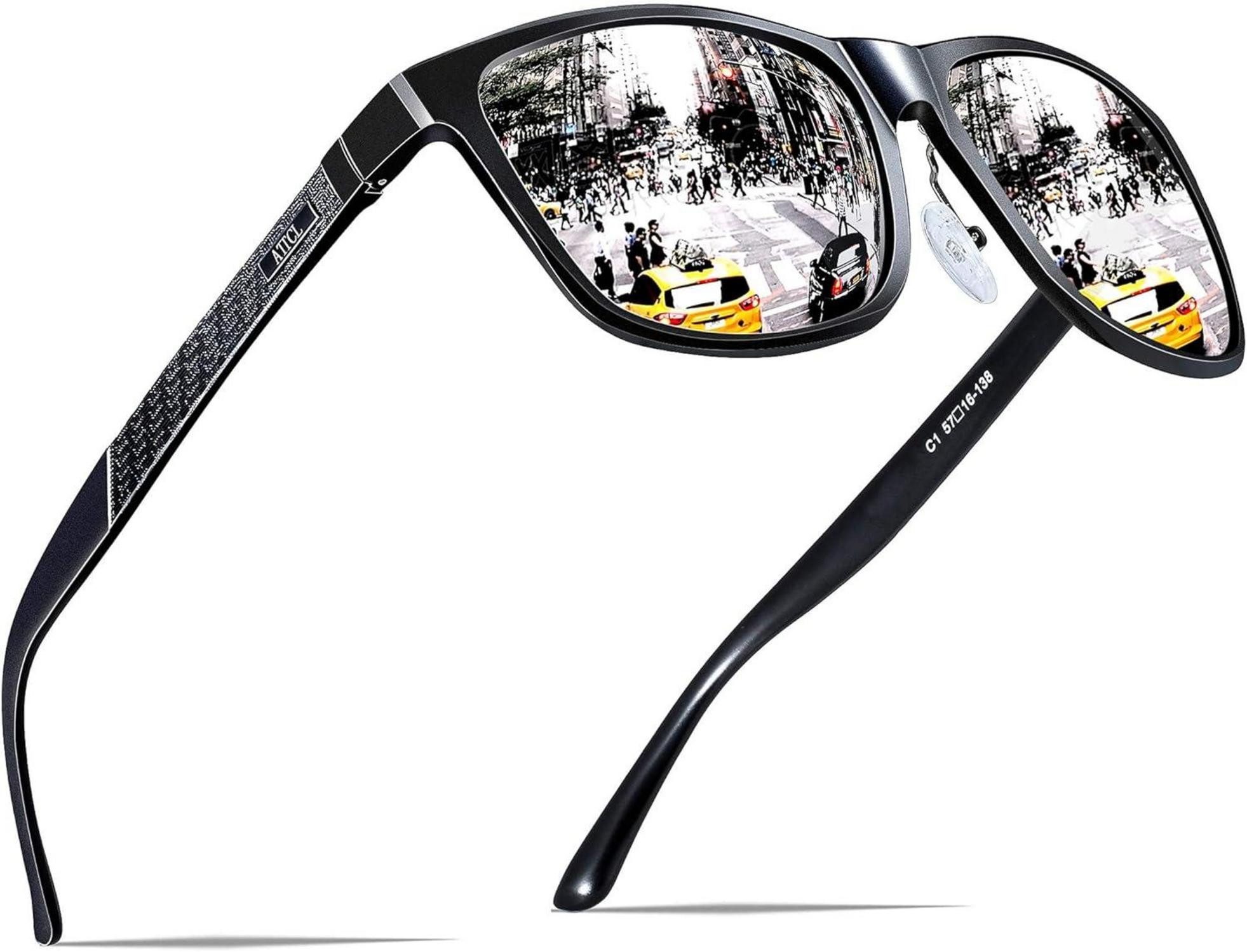 Sonnenbrille Polarisierte Herren Al-Mg Sonnenbrille Ultra Leicht UV400 CAT 3 CE