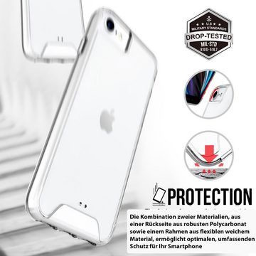 FITSU Handyhülle Ultraklare Hülle für iPhone 8 Transparent, Ultraklare Handyhülle transparentes Slim Case mit Eckenschutz
