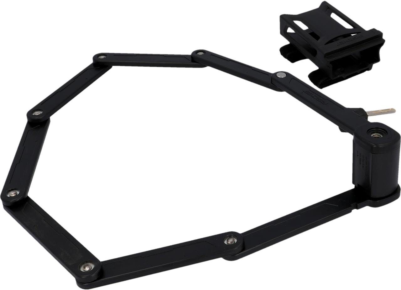 FISCHER Fahrrad Faltschloss Faltschloss 110cm XL mit Halter (3-tlg)