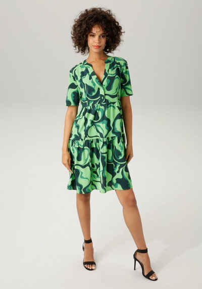 Aniston CASUAL Sommerkleid mit farbenfrohem, graphischem Druck