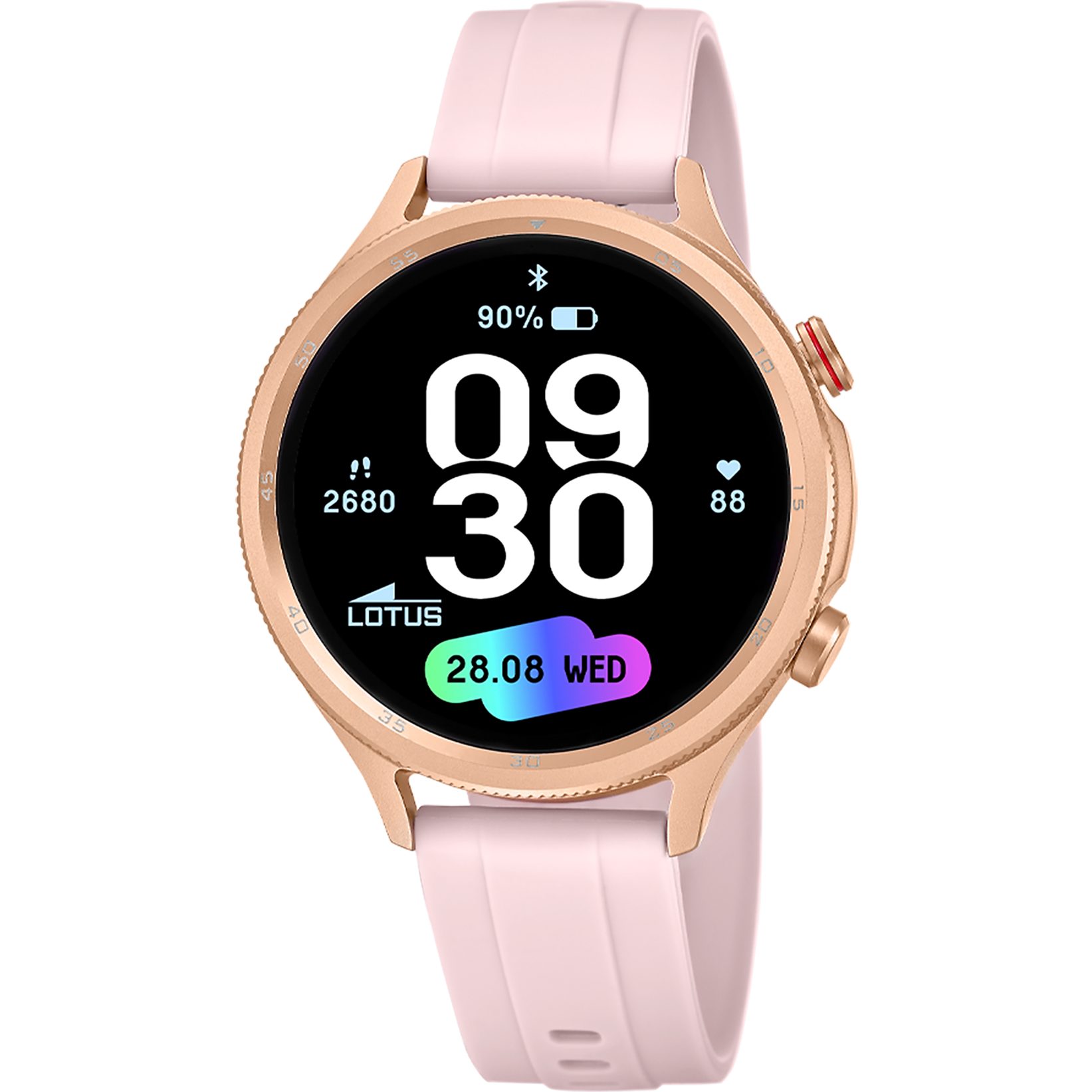Lotus Smartwatch Smartwatch, Armbanduhr,Damenuhr,Bluetooth,Steuerung der Smartphone-Kamera,Wecker