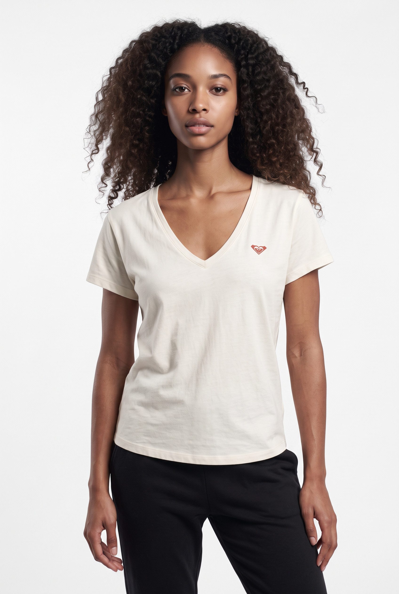 Roxy T-Shirt NIGHTFALL Kurzarm, aus Baumwolle, mit Rundhalsausschnitt