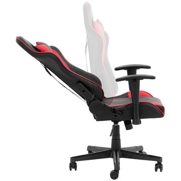 Uniprodo Gaming-Stuhl Einstellbarer Gaming-Stuhl PC-Stuhl mit Armlehnen, Nacken- &
