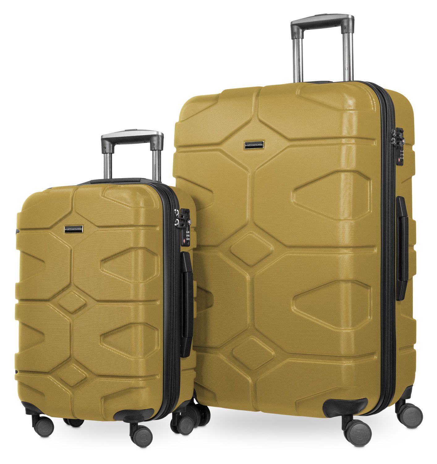 Hauptstadtkoffer Hartschalen-Trolley X-Kölln, 4 Rollen, 2er Koffer Set, TSA, 55 cm & 76 cm(S & L)