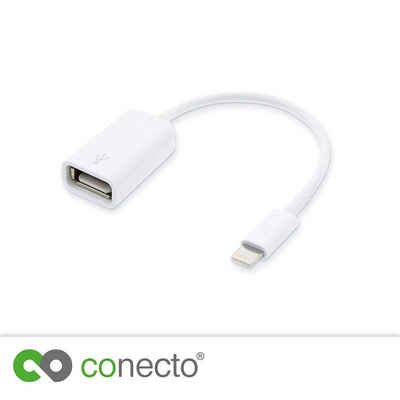 conecto USB-OTG Adapter-Kabel mit 8-pin-Stecker für Apple iPhone 5 - X + iPad USB-Kabel