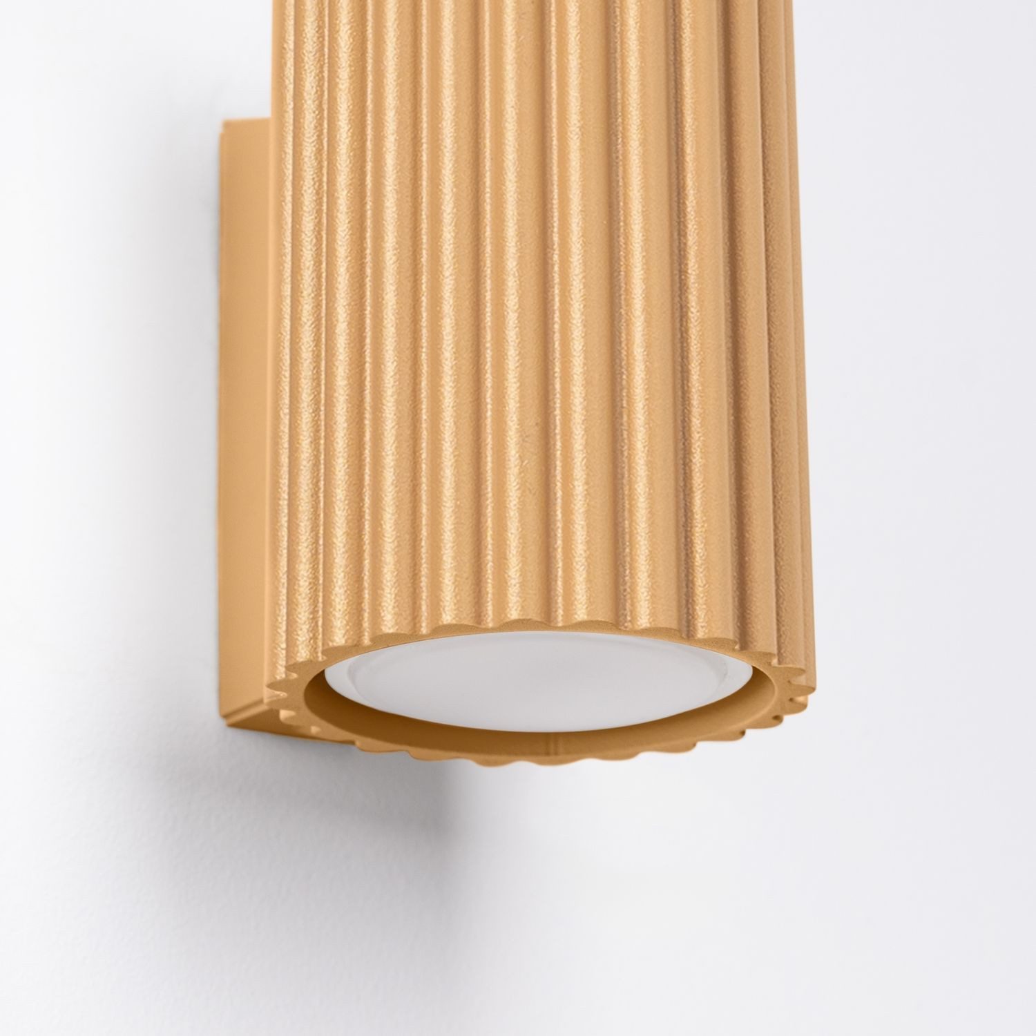 Licht-Erlebnisse Wandleuchte BERTA, ohne Leuchtmittel, Aluminium GU10 H: 10 cm in Gold Modern