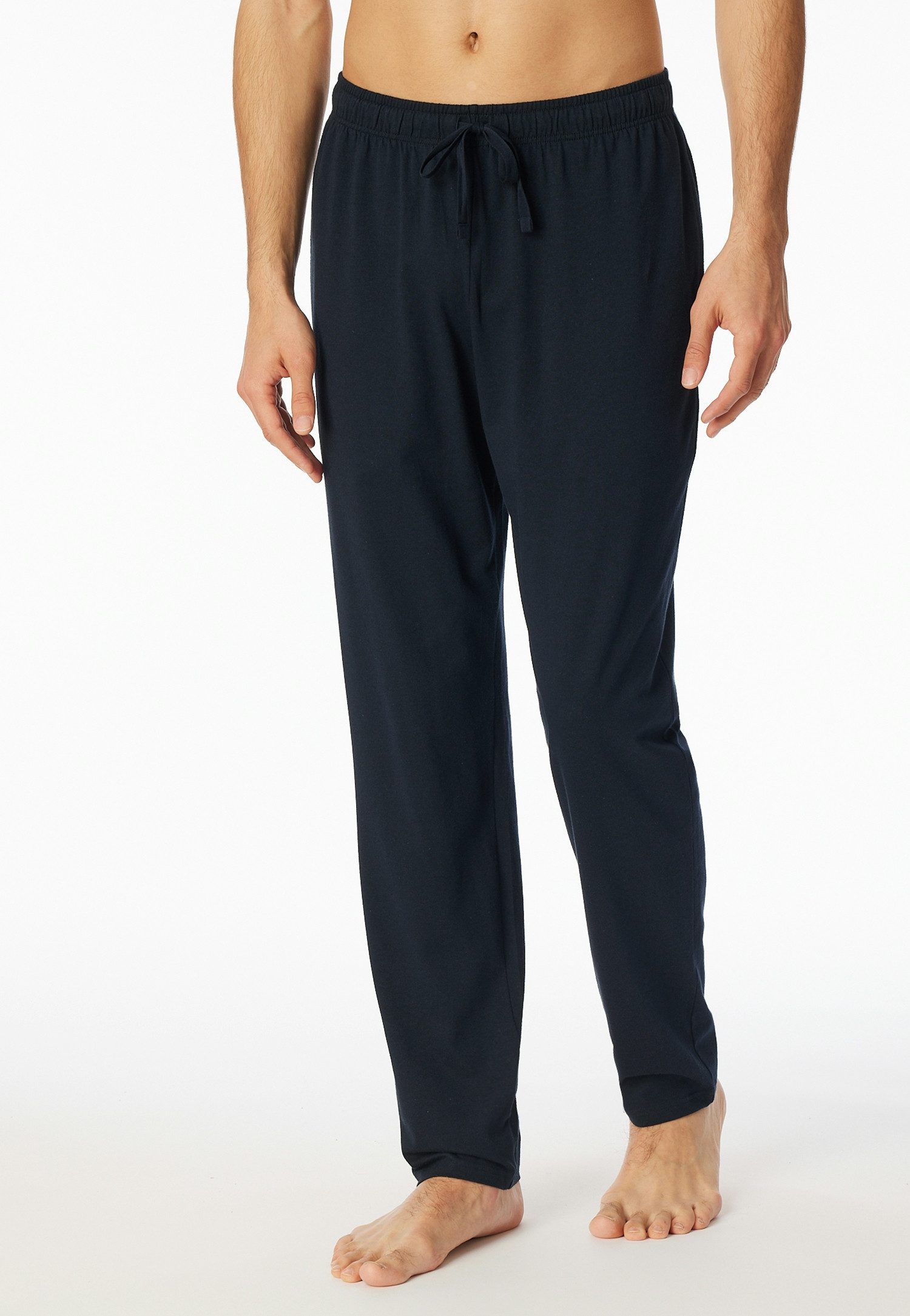Schiesser Pyjamahose Mix + Relax gestreift, seitliche Taschen, Bindekordel
