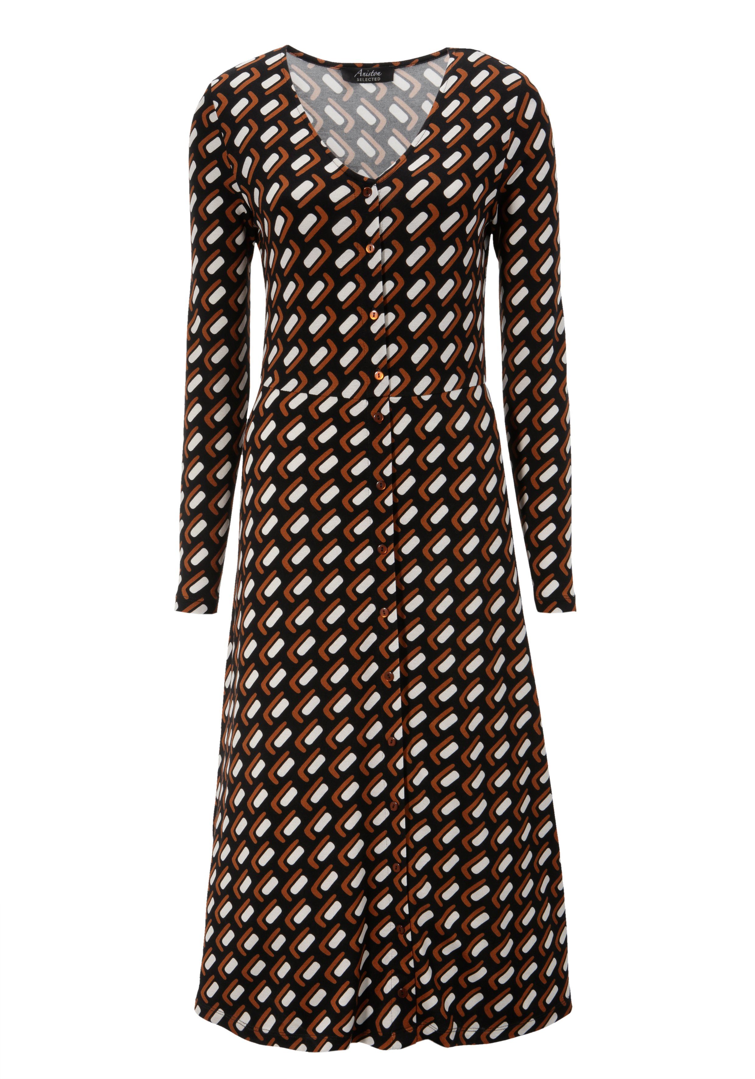 Aniston SELECTED Jerseykleid mit Knopfleiste