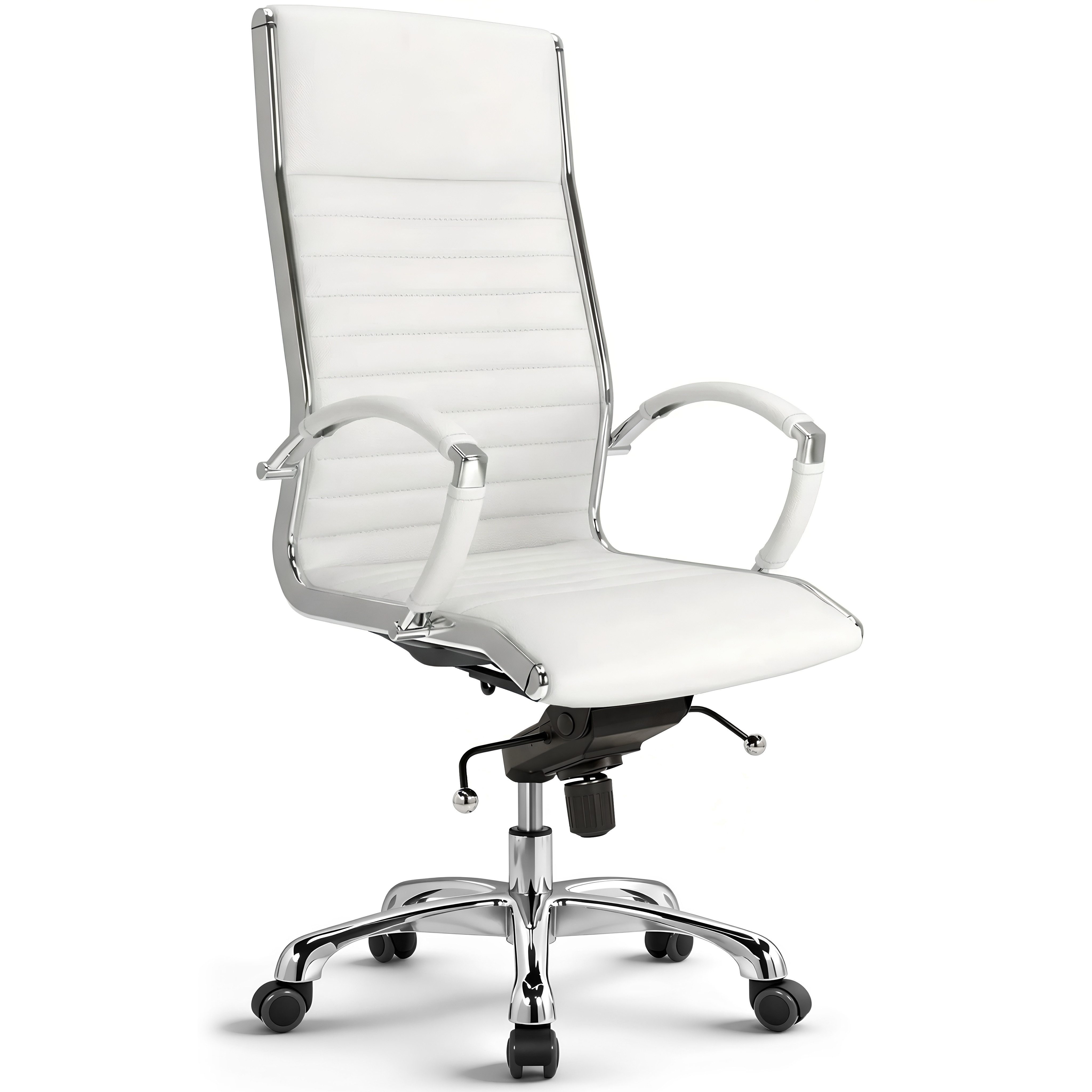 Versee Chefsessel VERSEE Montreal Bürostuhl Leder, 150kg belastbar, ergonomisch (Design Drehstuhl für Büro und Arbeitszimmer), mit Lendenstütze, höhenverstellbar, gepolstert, Wippmechanik