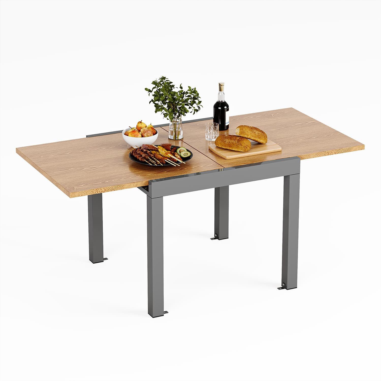 GUNJI Gartentisch 80/130cm Gartentisch mit Auszugsfunktion günstig online kaufen