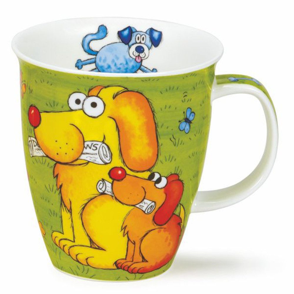 Dunoon Tasse Dogs'n Puppies grün Nevis 0,4 l Fine Bone China, 1-tlg.