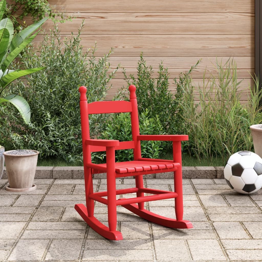 vidaXL Schaukelstuhl Schaukelstuhl für Kinder Rot günstig online kaufen