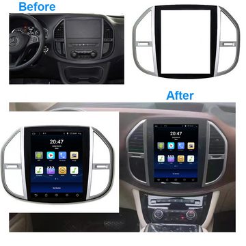 TAFFIO Für Mercedes Benz Vito 9.7" Touch Android Autoradio Navi GPS CarPlay Einbau-Navigationsgerät