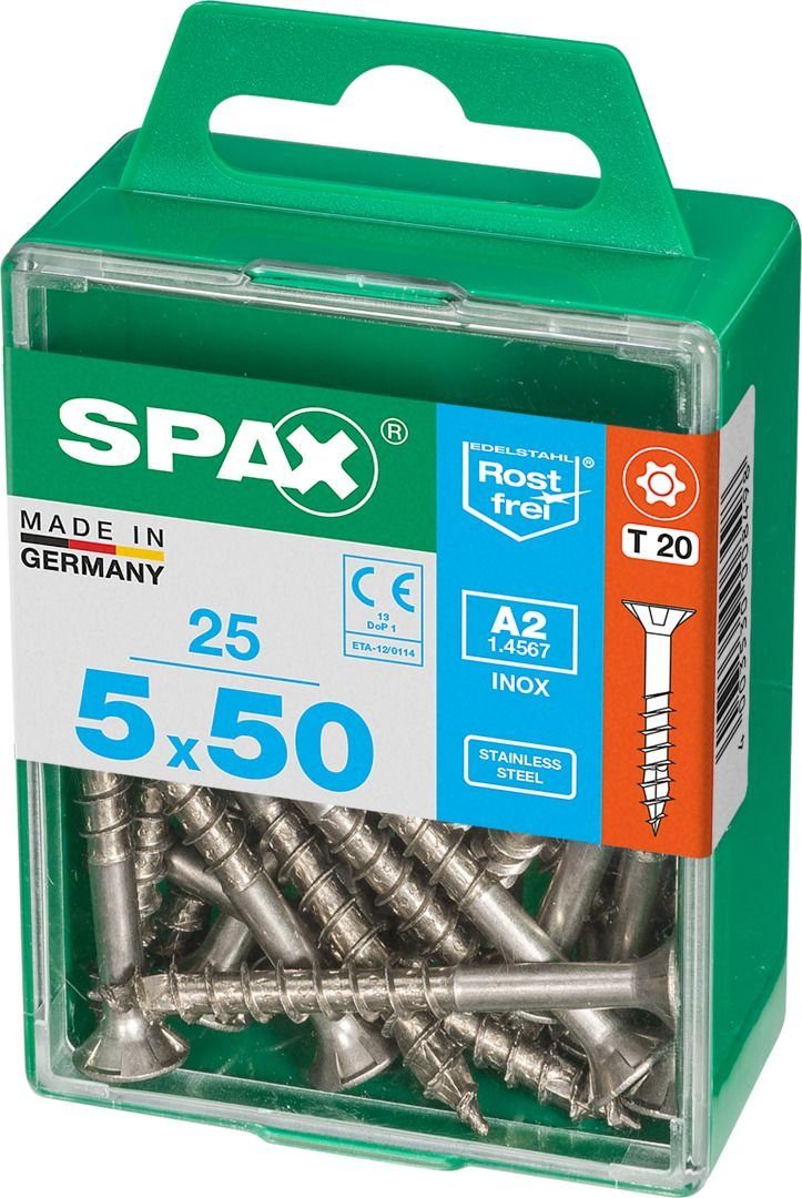 5.0 TX Spax x mm Senkkopf Holzbauschraube SPAX 20 50 Universalschrauben