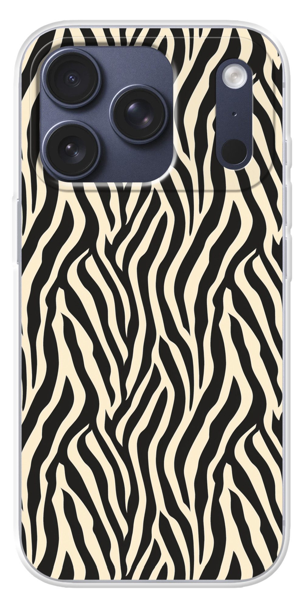 MuchoWow Handyhülle für Apple iPhone 17 Pro Zebra - Druck - Klassisch - Schwarz, Smartphone-Bumper, Print, Handy Schutzhülle Dünn