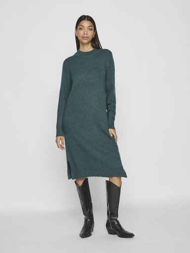 Vila Strickkleid VIRIL CREW NECK L/S MIDI DRESS - NOOS