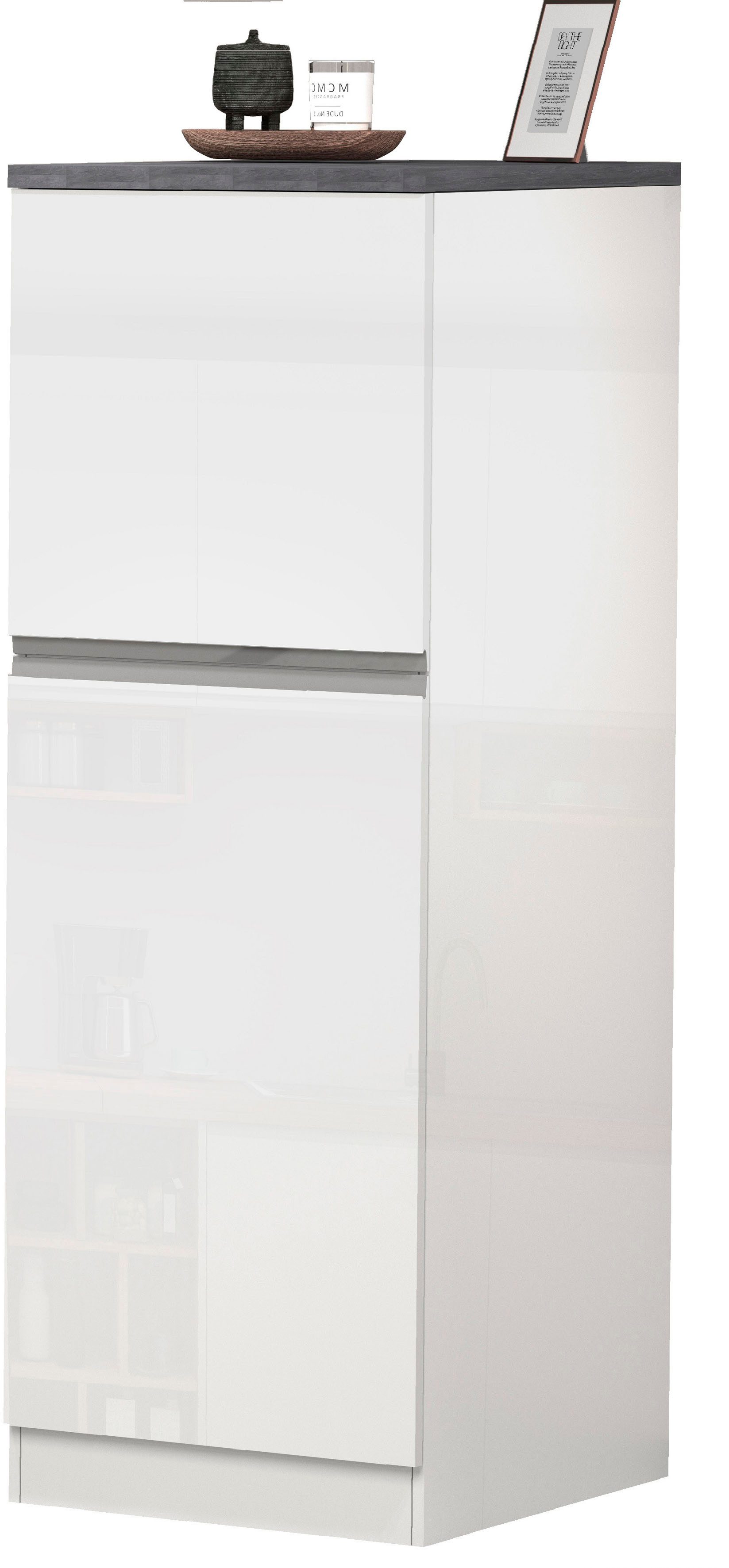 KOCHSTATION Vorratsschrank KS-Sole,Hauswirtschaftsschrank,Stauschrank,Küchenschrank Breite/Höhe 60/165 cm, 5 Fächer