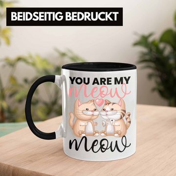 Trendation Tasse "You Are My Meow Meow" Tasse für Katzenliebhaber Geschenk zum Valentin