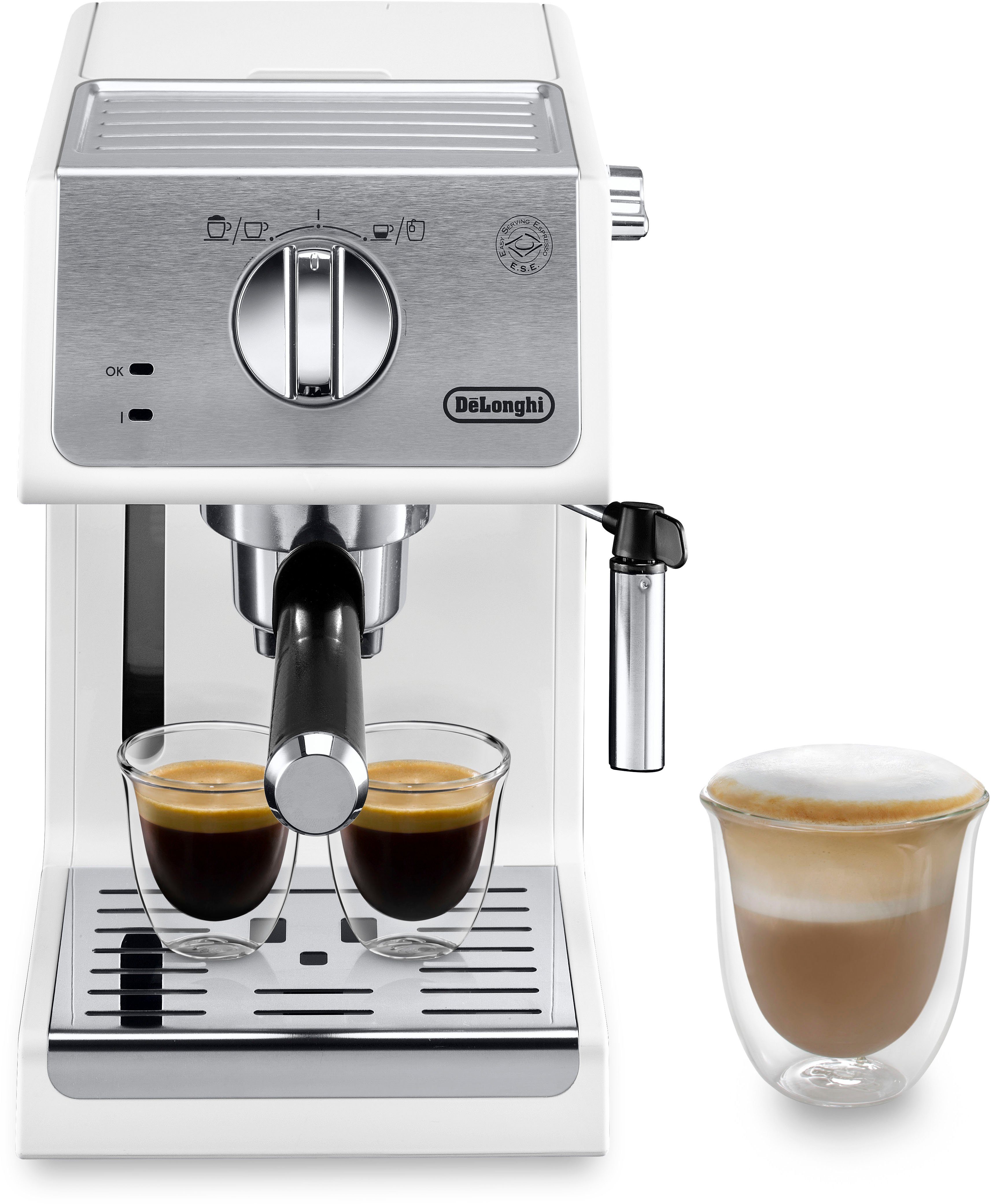 De'Longhi Espressomaschine Active Line ECP 33.21.W, Siebträger, 1100 Watt, 15 Bar