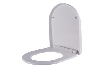 Euroshowers GmbH WC-Sitz WC Sitz D-Form Toilettensitz mit Absenkautomatik Passend für z.B Icon