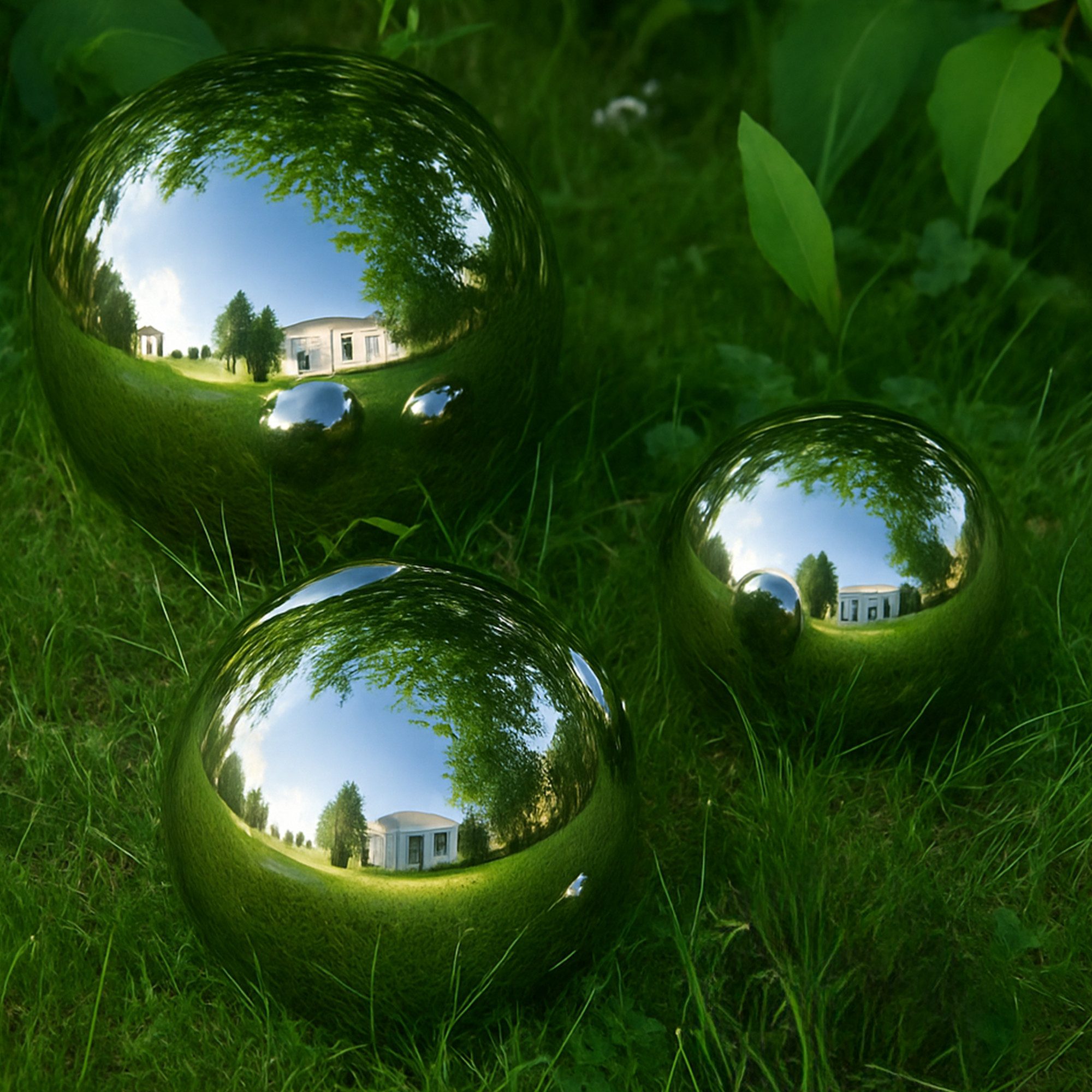 Köhko Dekokugel Köhko 3er polierte Gartenkugeln Set aus hochwertigem Edelst günstig online kaufen