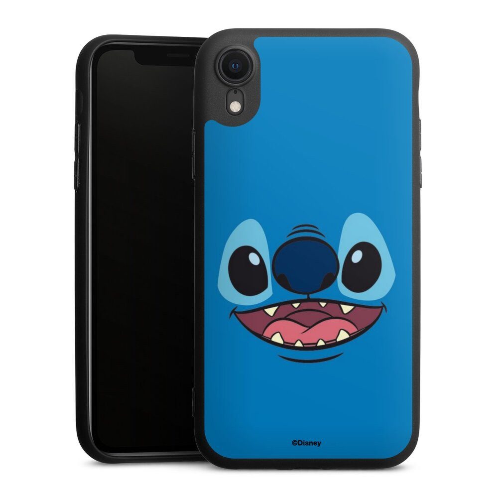 DeinDesign Handyhülle Lilo & Stitch Disney Offizielles Lizenzprodukt Stitch Closeup, Apple iPhone Xr Silikon Hülle Premium Case Handy Schutzhülle