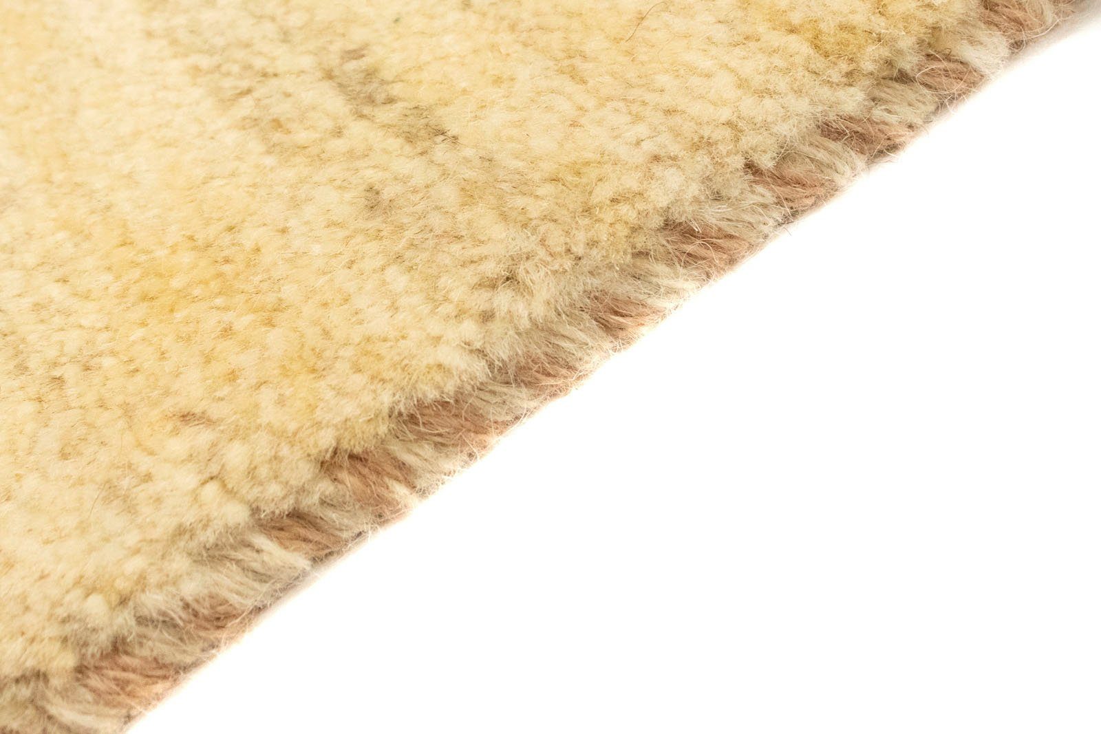Teppich rechteckig, Gabbeh handgeknüpft handgeknüpft Höhe: Wollteppich mm, morgenland, 18 beige,