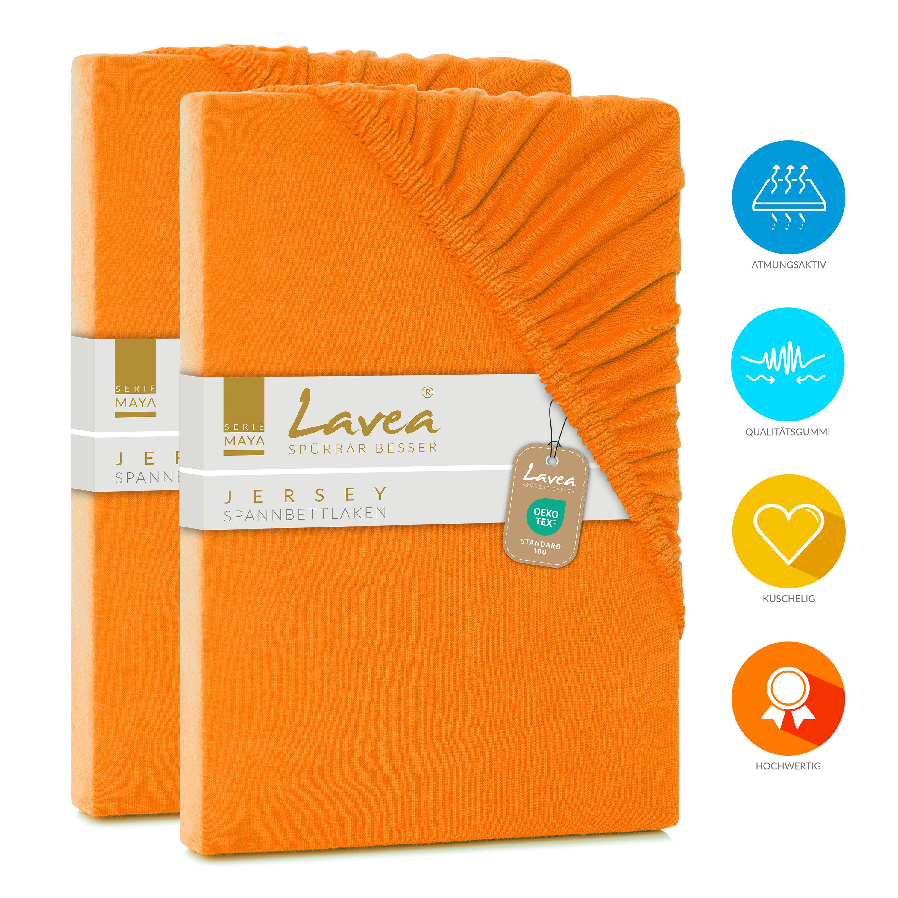 Lavea Spannbettlaken Maya, in Gr. 60x140, 90x200, 120x200, 140x200, 180x200 günstig online kaufen