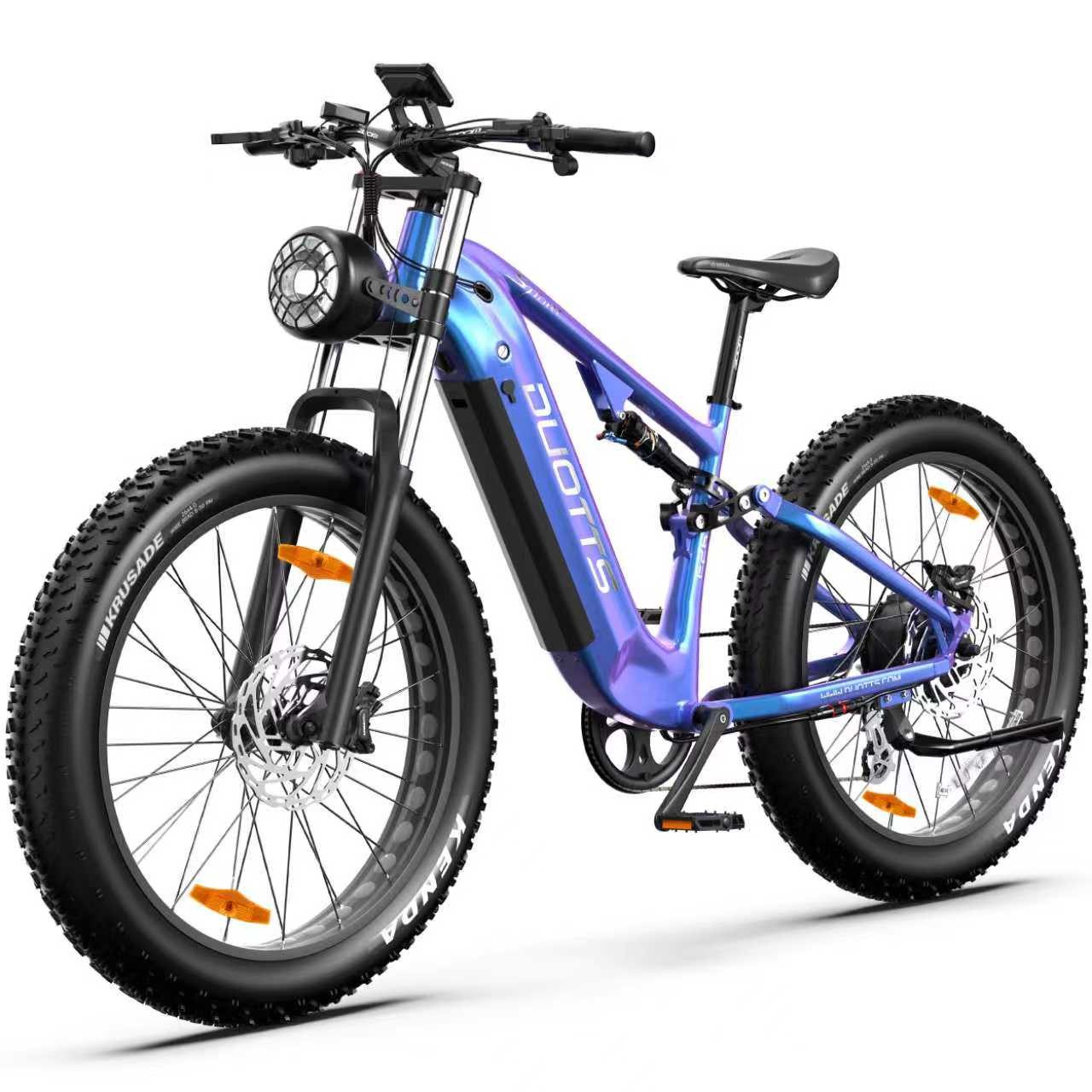 DUOTTS E-Bike Cityrad E26 48V 20Ah 960Wh 120km Reichweite 26x4,0 Reifen 8Gang Elektrisches, 8 Gang, Kettenschaltung, Heckmotor, 960 Wh, Fat-Tire E-Mountainbike e bike für herren u.damen