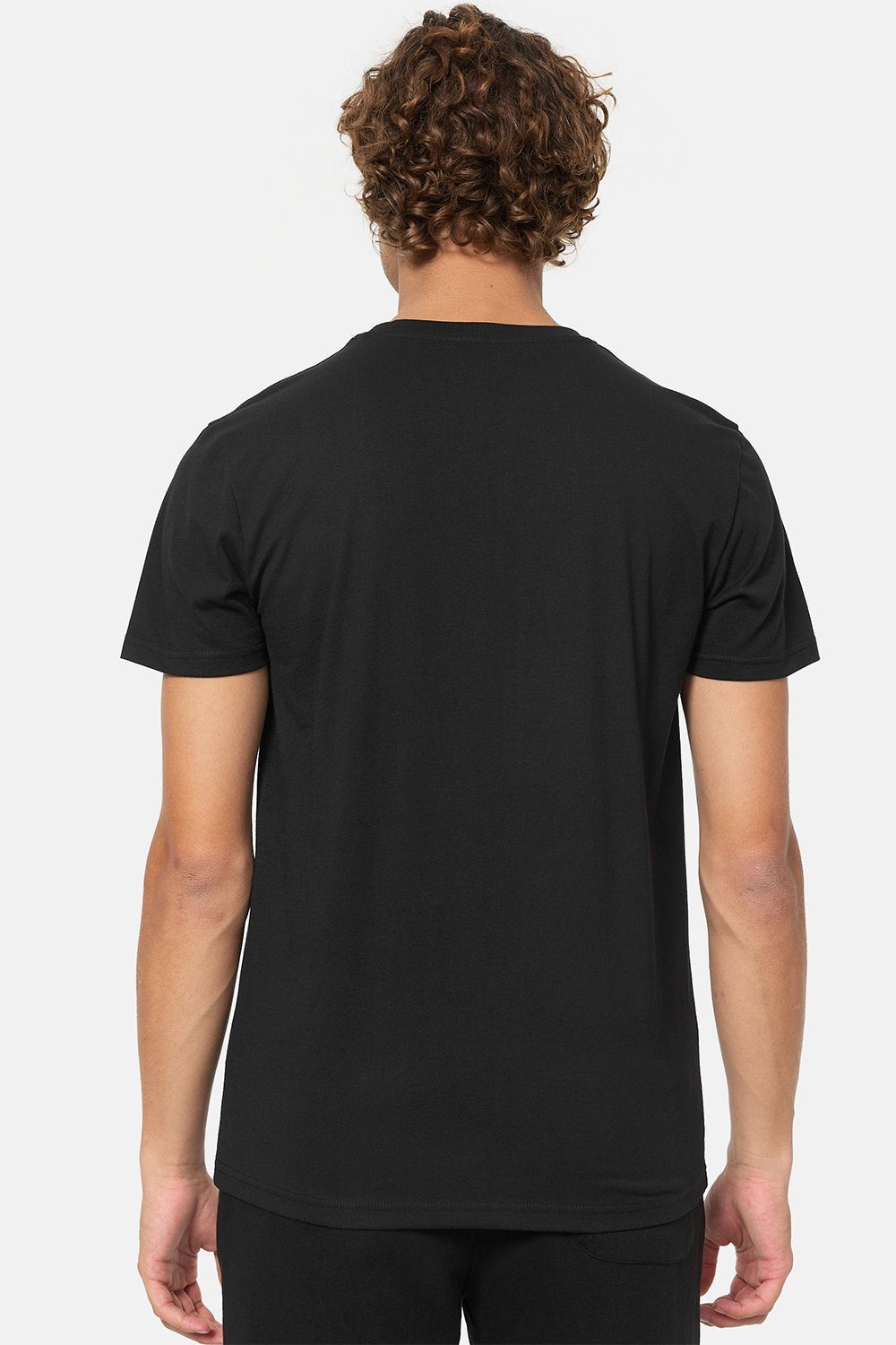 DERVAIG Lonsdale Marl Grey/Black T-Shirt