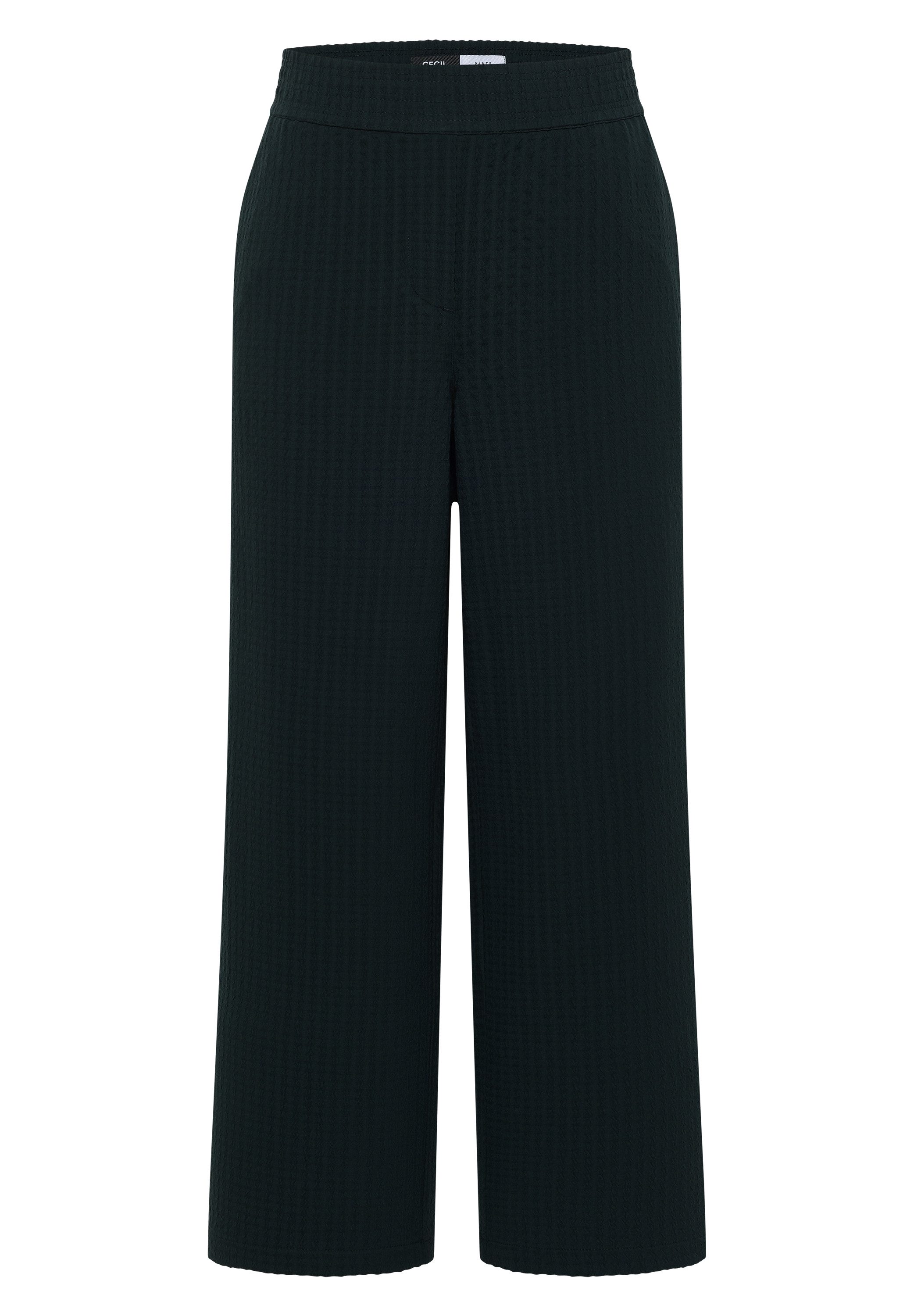 CECIL 7/8-Hose Style Neele Seersucker-Qualität, Elastikbund, weites Bein