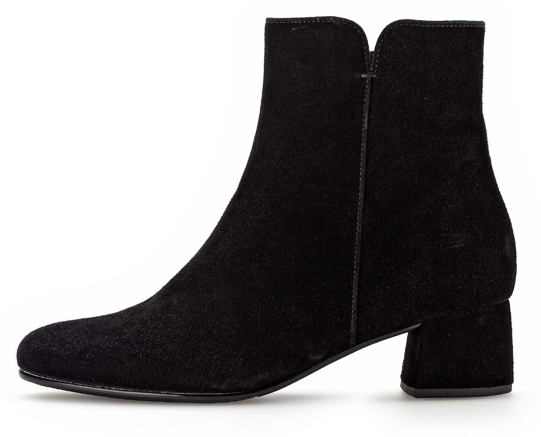 Gabor Stiefelette, Blockabsatz, Businesschuh, Ankleboots mit seitlicher Ziernaht