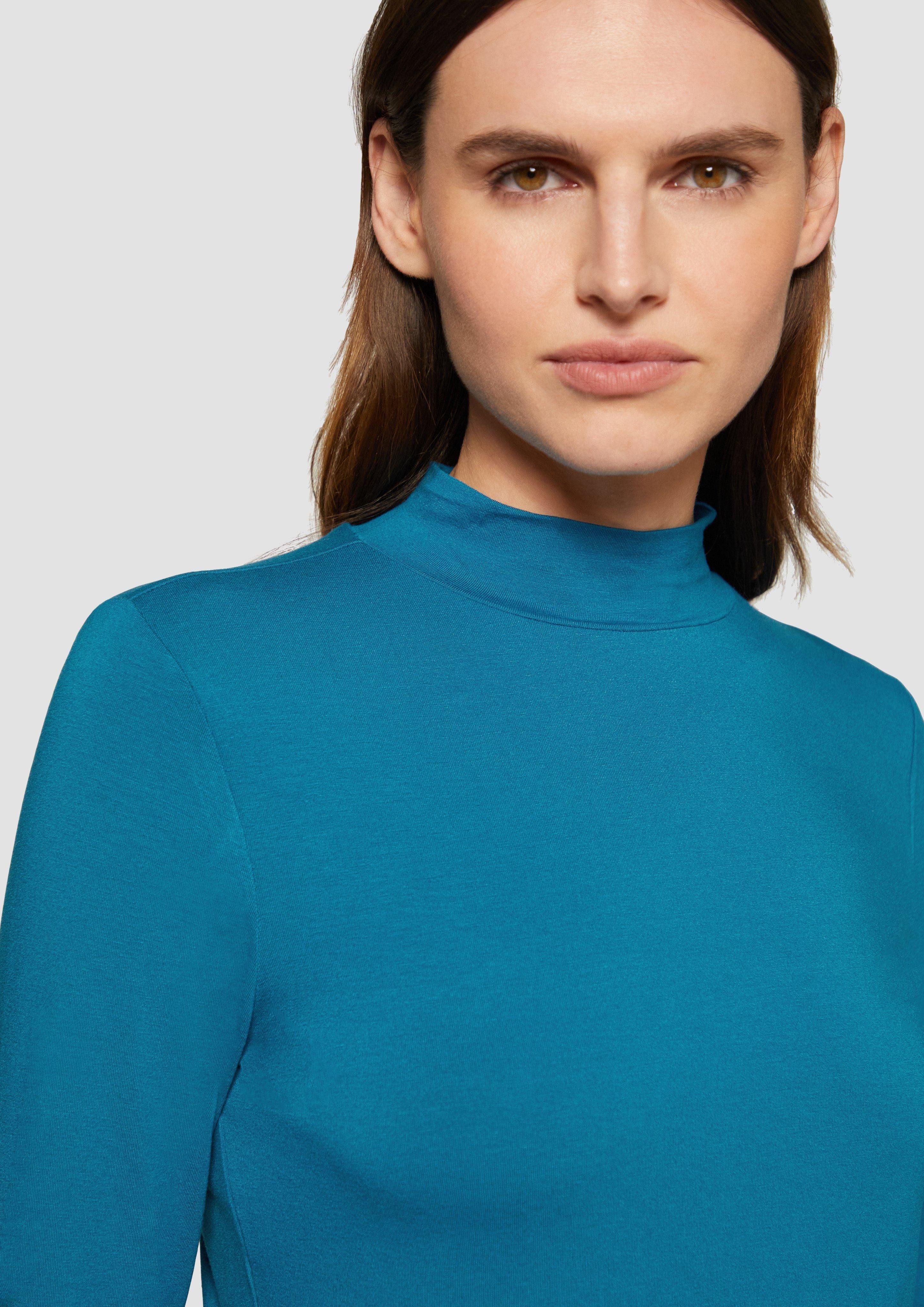 s.Oliver Langarmshirt Schmal geschnittenes Langarmshirt aus günstig online kaufen