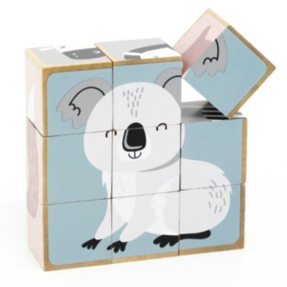 Little Lorien Würfelpuzzle Würfelpuzzle 6-seitige Holzspielzeug Puzzleteile Lernspielzeug, 9 Puzzleteile, Material: Holz