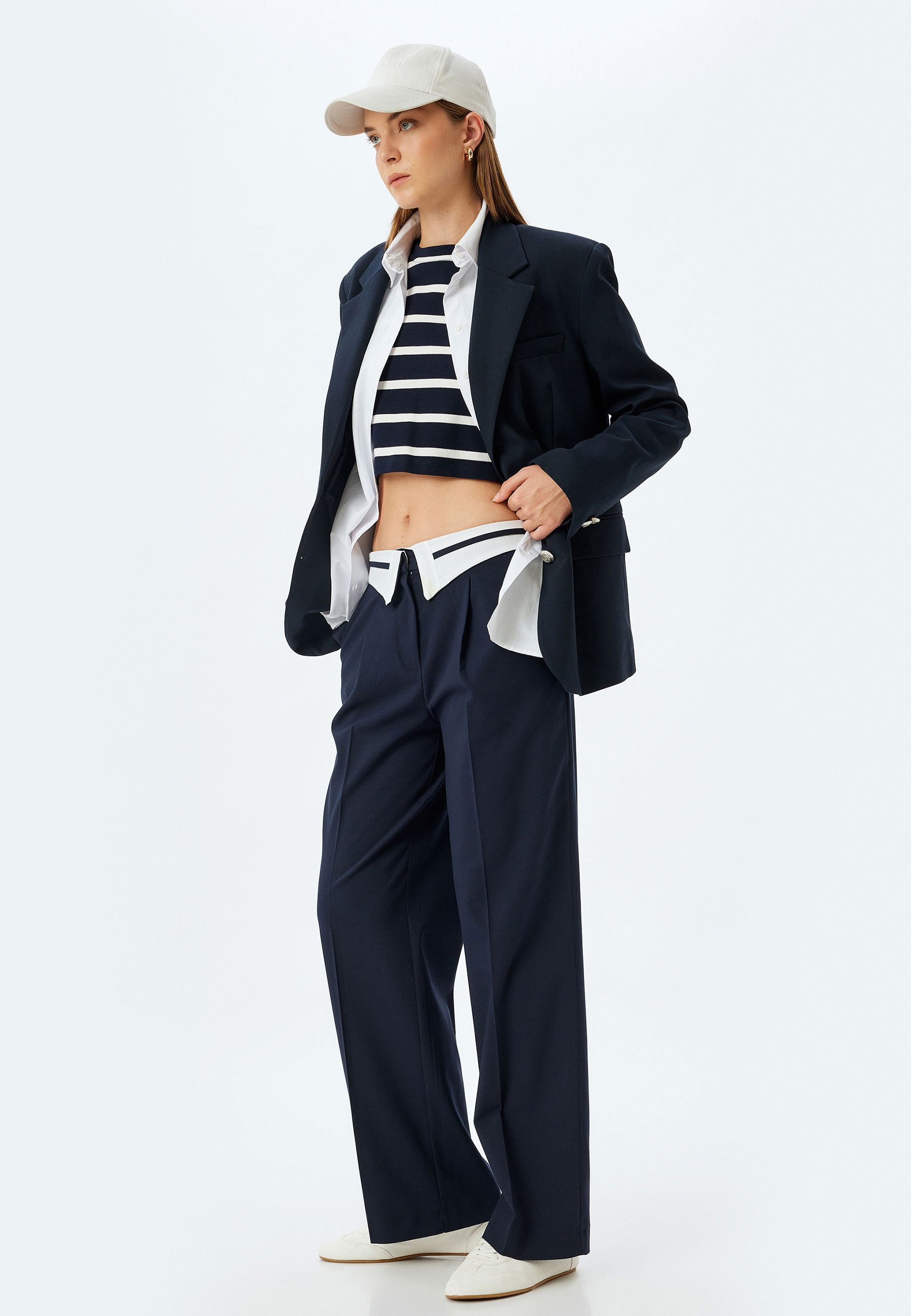 Koton Palazzohose Normale Leibhöhe Wide Leg günstig online kaufen