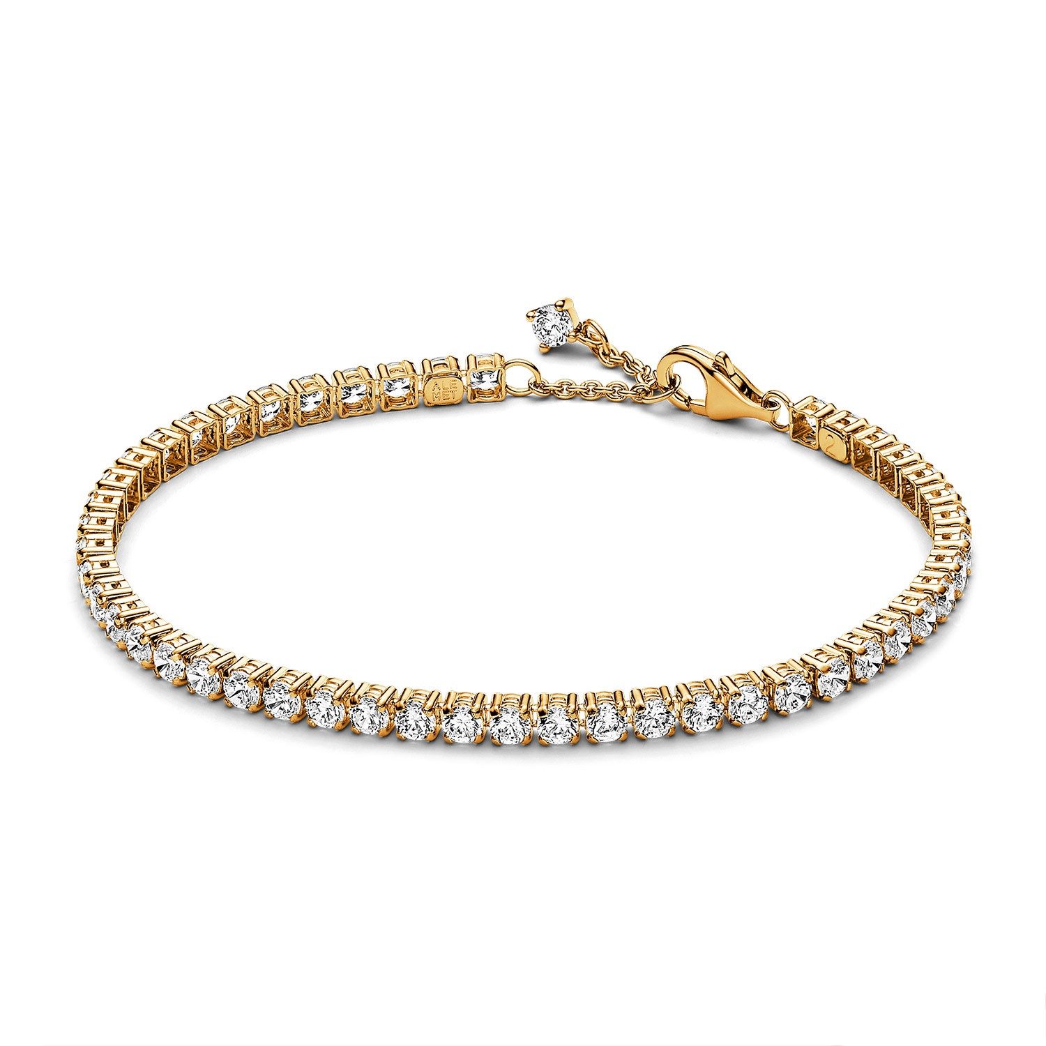 Pandora Tennisarmband Funkelndes Tennisarmband Goldfarben günstig online kaufen