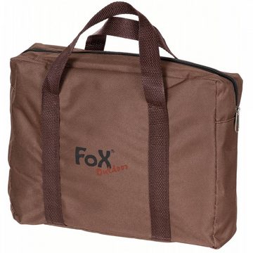 FoxOutdoor Gaskocher Raketenofen, mit Rost, faltbar, klein, Edelstahl, (Set, Transporttasche), 27 x 20 x 20 cm (H x B x T)