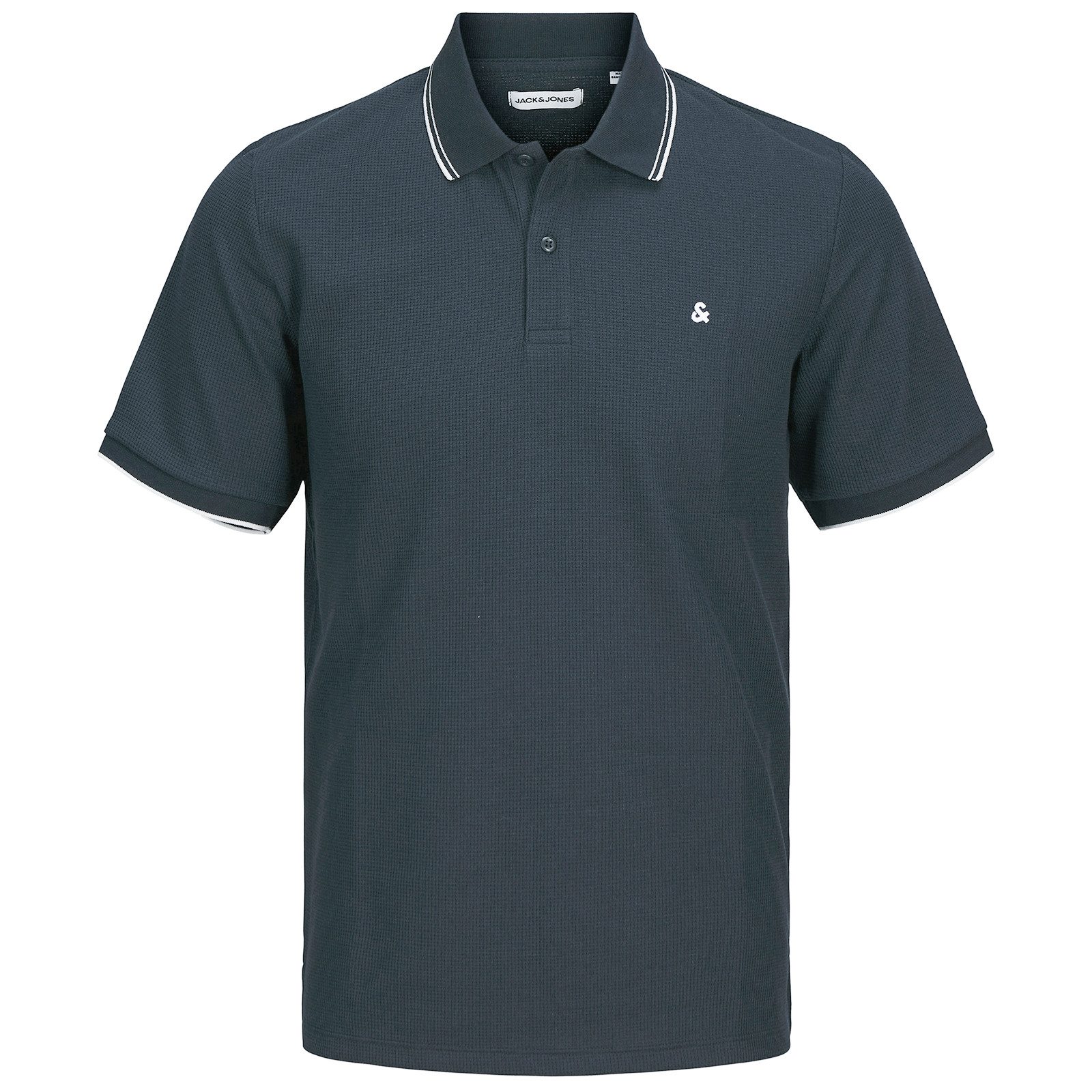 Jack & Jones Poloshirt Jack&Jones Polo XXL dunkelblau JJEAUSTIN Struktur günstig online kaufen