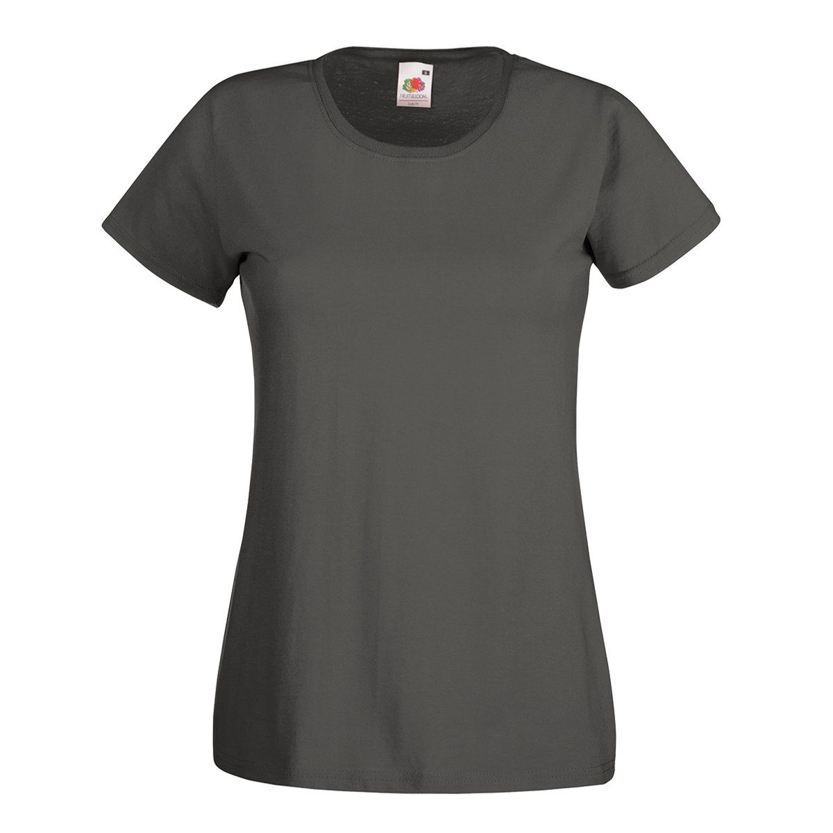 Fruit of the Loom Rundhalsshirt Fruit of the Loom Valueweight T Lady-Fit graphit