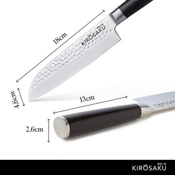 Kirosaku Asiamesser Damast Küchenmesser 18cm Klinge 67 Schichten Japan., Damastmesser Santokumesser Damastmesser Santokumesser Hochkohlenstoff-Edelstahl