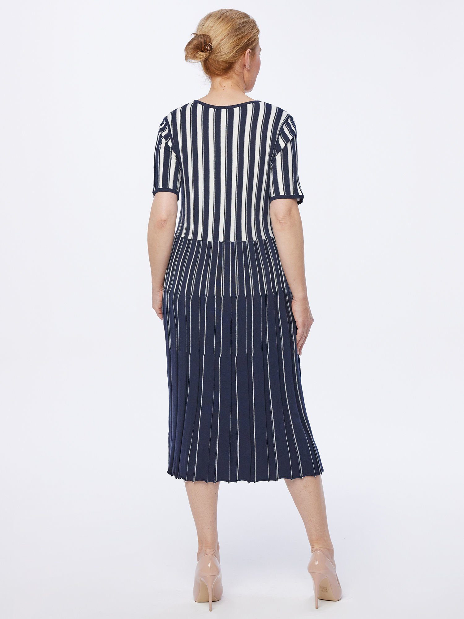 Georg Stiels Strickkleid Midikleid Im Bicolour Look günstig online kaufen