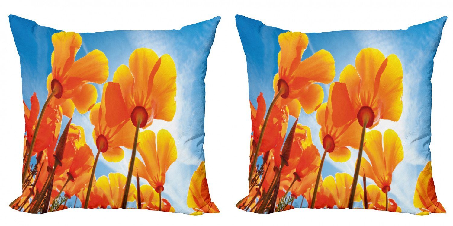 Kissenbezüge Modern Accent Tilt Stück), Petals Wildflower Abakuhaus Doppelseitiger Shot (2 und Himmel Digitaldruck