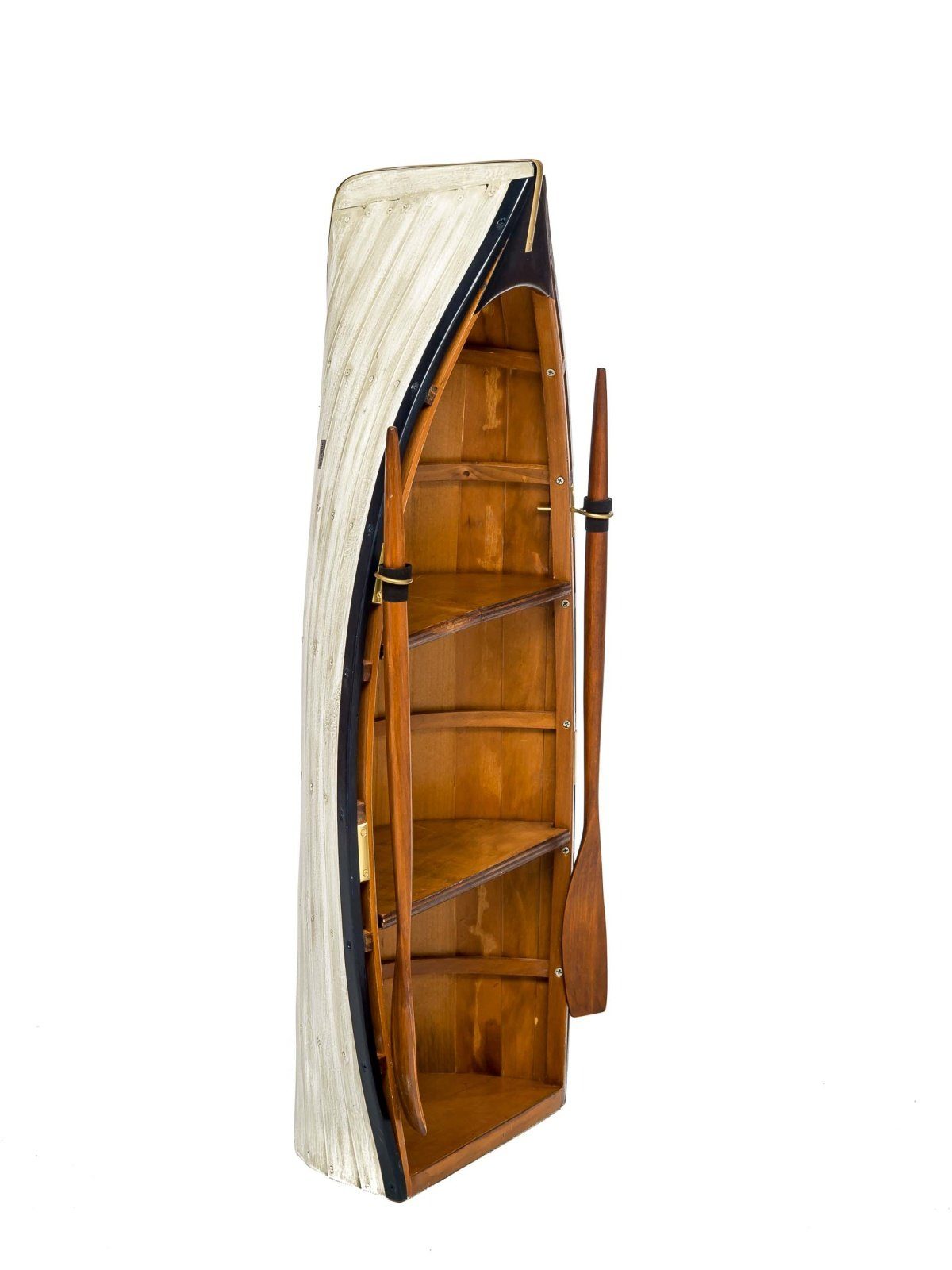Schiff Aubaho 90cm Regal Bootsregal Dekoobjekt Boot Maritim Holz Schrank Wood Dekoration