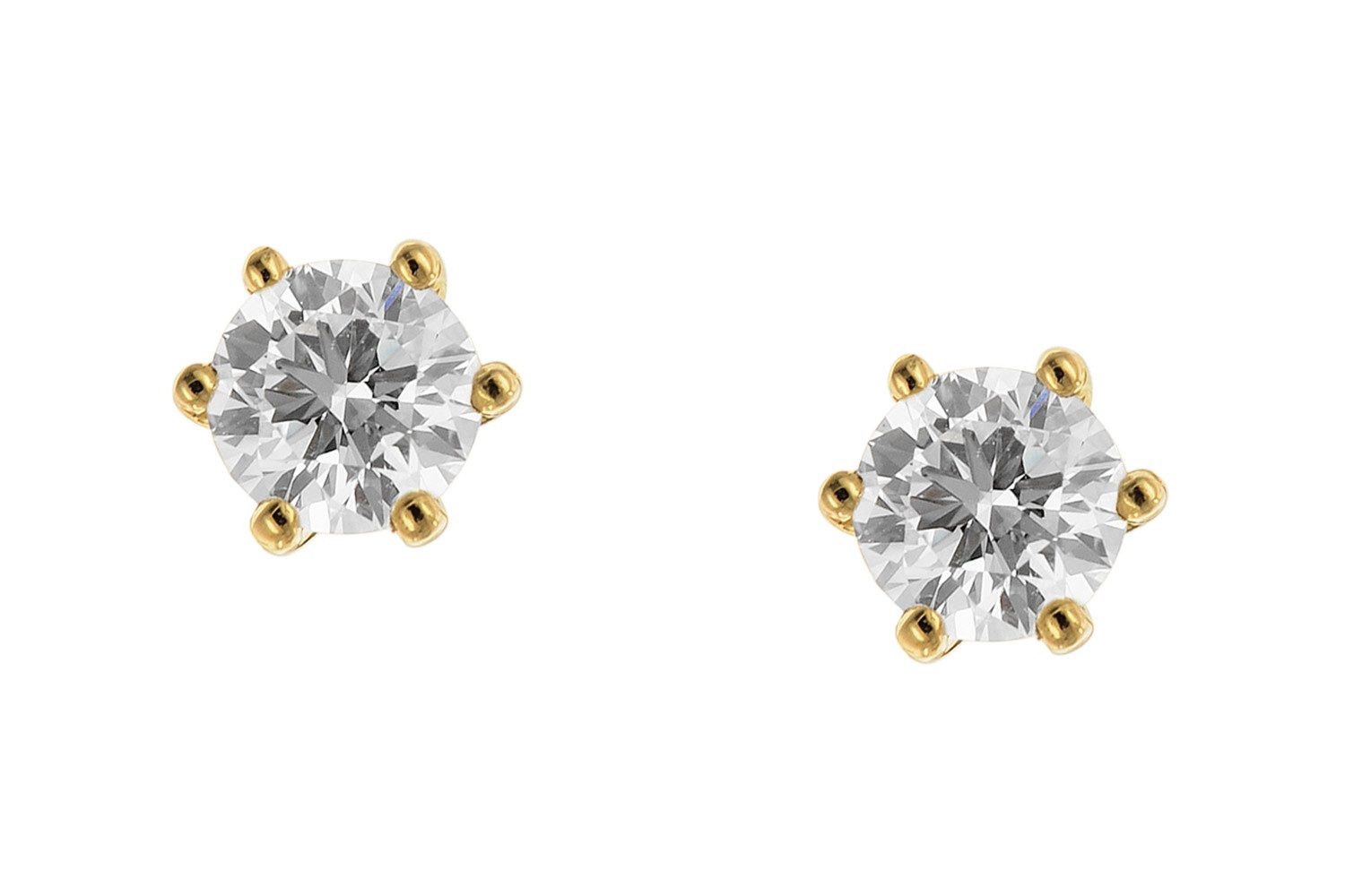 Glizz Paar Ohrstecker Lab Grown Diamant-0,5 ct. Gold 333 Brillant Ohrstecke günstig online kaufen